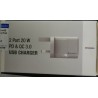 Verbatim 2 Port 20W PD & QC3 USB Charger